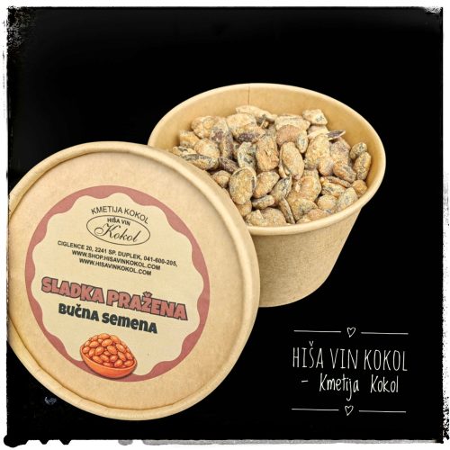 B/BUČNA SEMENA – pražena s sladkorjem/ geröstete Kürbiskerne mit Zucker gebrannt